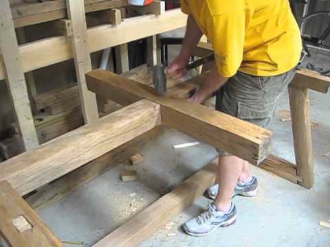 How To Build A Table With NO Power Tools (The Priceless Gift)