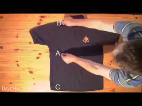 How To Fold a Shirt in less than 2 Seconds!